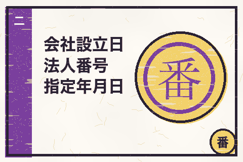 会社設立日 法人番号指定年月日のサムネイル